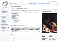 Page Wikipédia - Nicolas Tournier