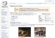 Page Wikipédia - Massacre_en_Corée